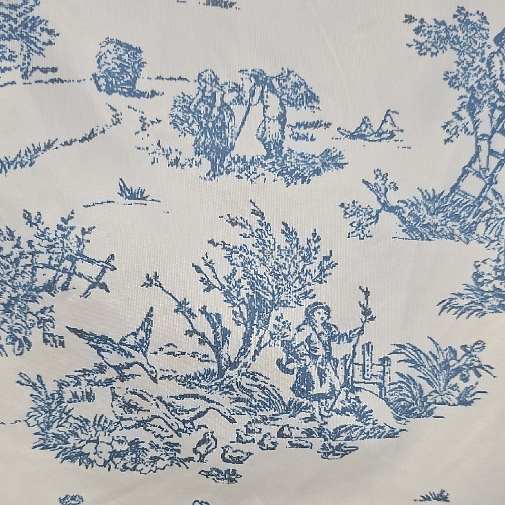 Blue and White Women's Top, Omonism, Size S - Picture 6 of 6